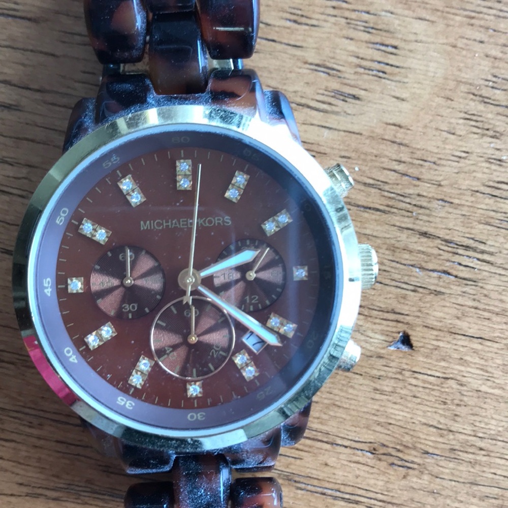 Michael Kors tortoise watch - Picture 2 of 4
